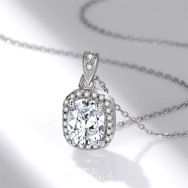 Fancy Diamond and Square Diamond Women's Pendant
