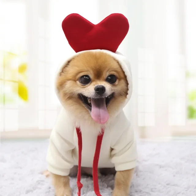 Cute Pet Dog Clothes Cartoon Clothes for Dogs Cotton Dog Cat Vest Shirt Beige - Shop at LoveMi