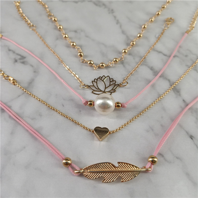 Gold Arrow Bracelet Four-piece Women's Jewelry Bracelet