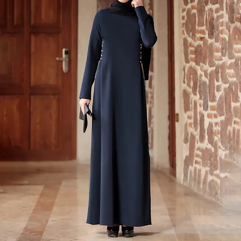 Middle Eastern Women's Fashion Dress - Blue