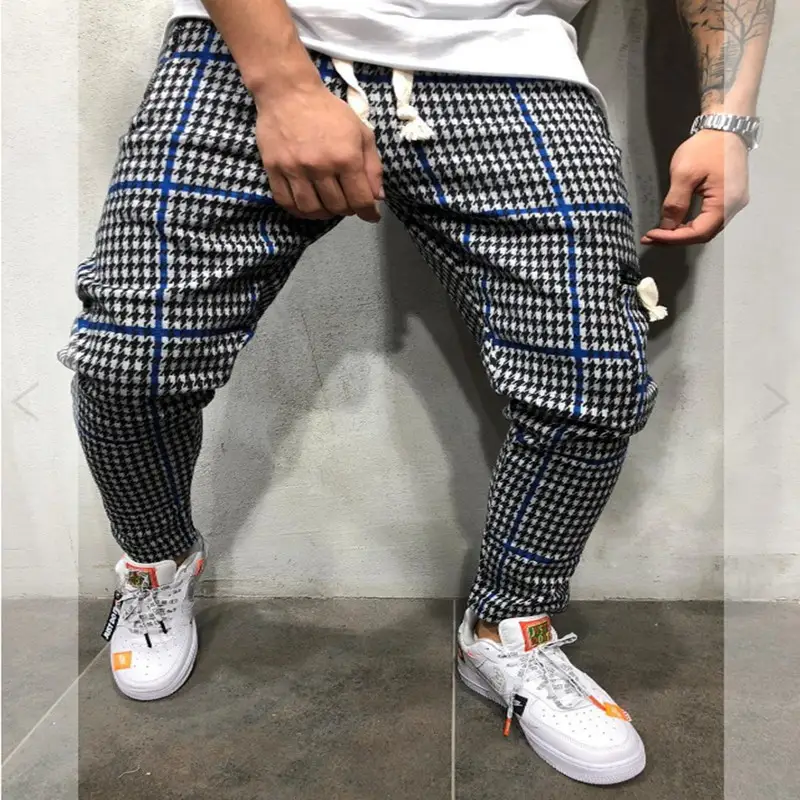 Fashion Striped Harem Trousers Male Hip-Hop Sweatpants