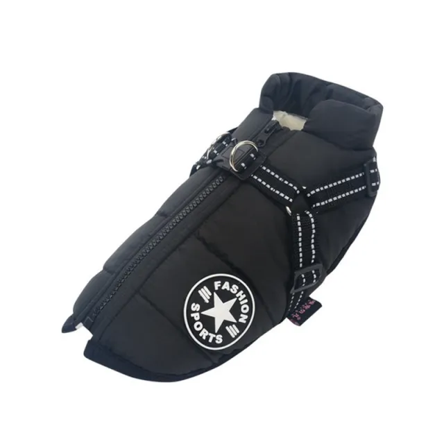 Large Pet Dog Jackets Winter Warm Dogs Clothes Coats Black - Shop at LoveMi