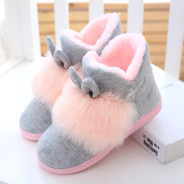 Winter High Top Confinement Shoes Thick Soled Large Size Plus Velvet Grey - Shop at LoveMi