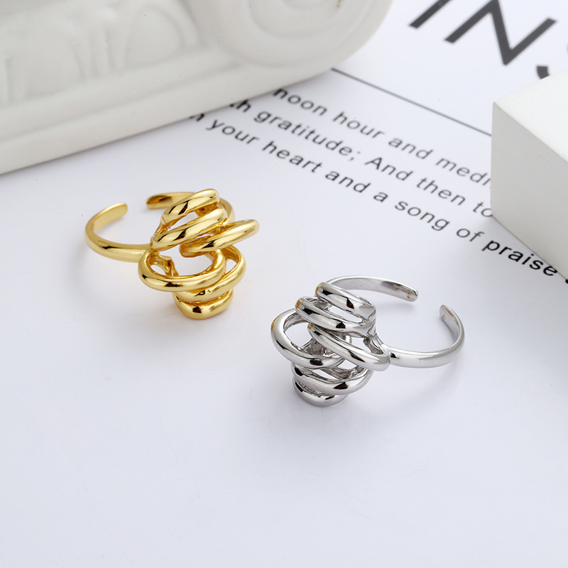 Twisted and Twisted Metal Thai Silver Ring