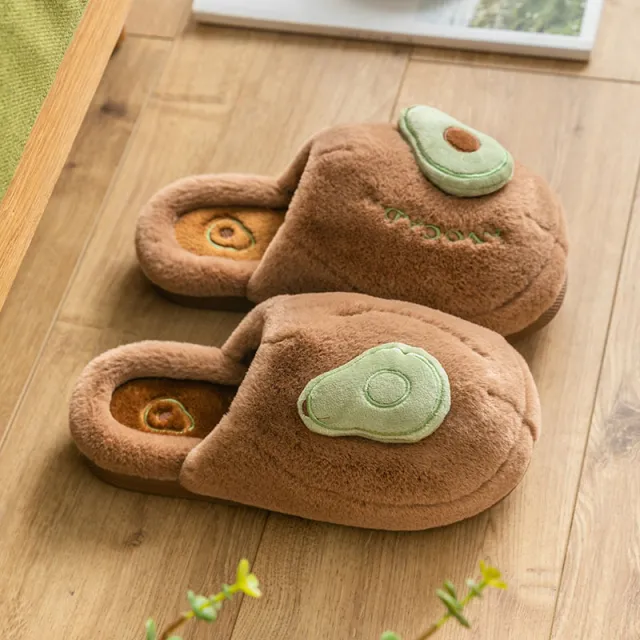 Cotton Slippers Women Winter Cute Autumn And Winter Home Indoor Non Slip Warmth Thick Bottom Brown - Shop at LoveMi