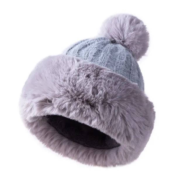 Ladies Winter Princess Hat Mongolian Hat Grey - Shop at LoveMi