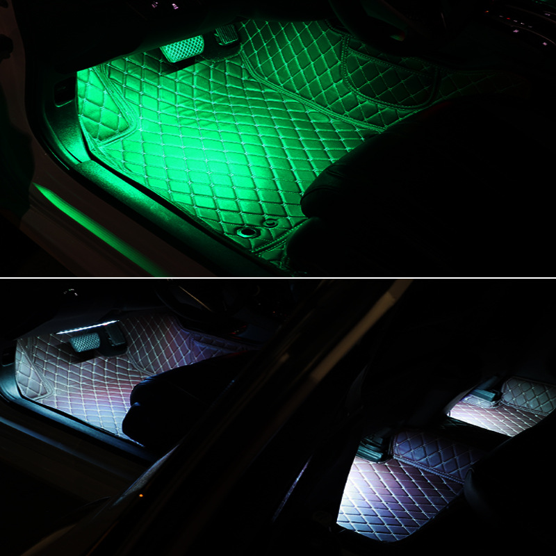 Cool LED Car Atmosphere Lights One for Four Colorful — foto 4