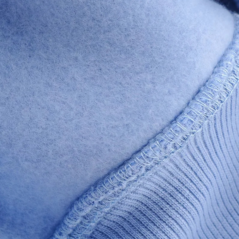 New Long-Sleeved Sweater Loose Running Clothes Plus Cashmere Two-Piece Suit