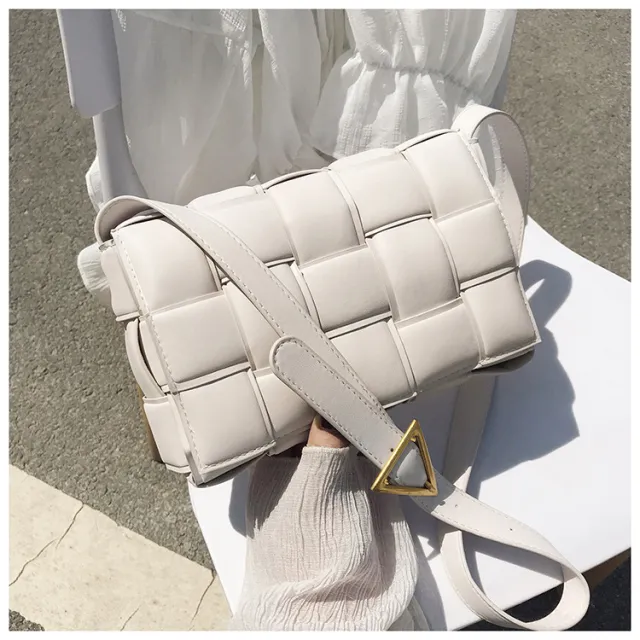 All Match Woven One Shoulder Messenger Bag Beige - Shop at LoveMi