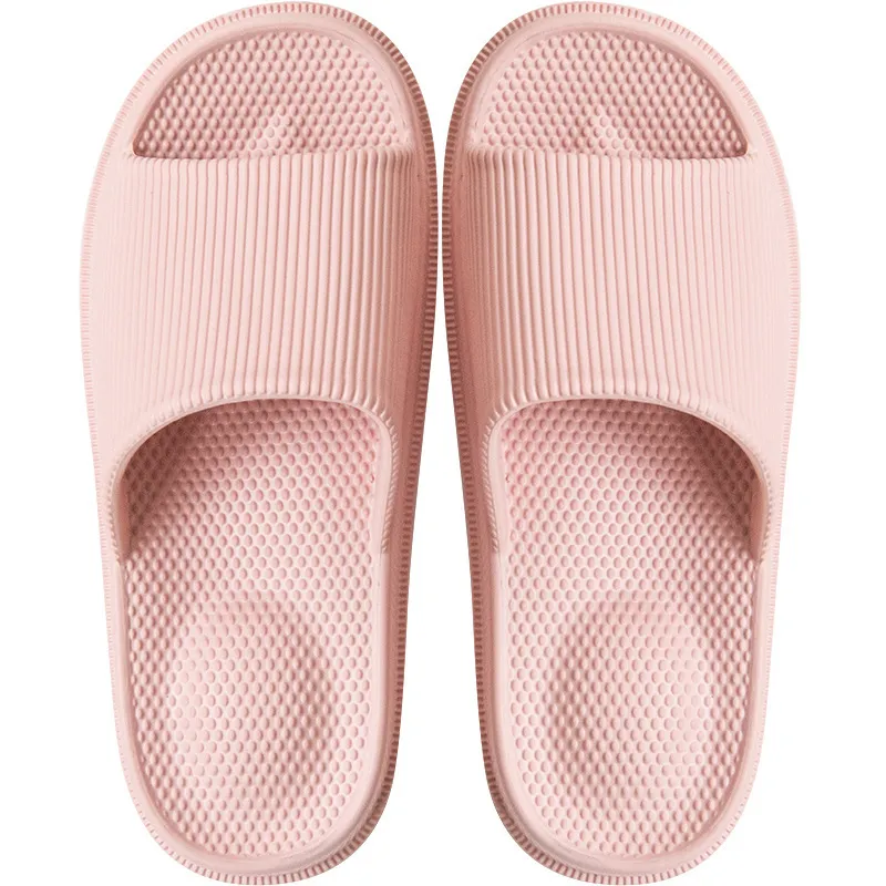 Home Men and Women Couple Massage Slippers - Pink
