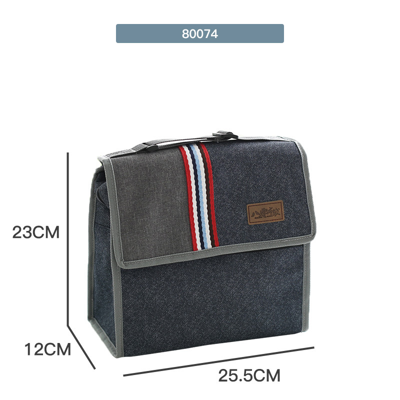 Office Worker Insulated Portable Round Lunch Bag