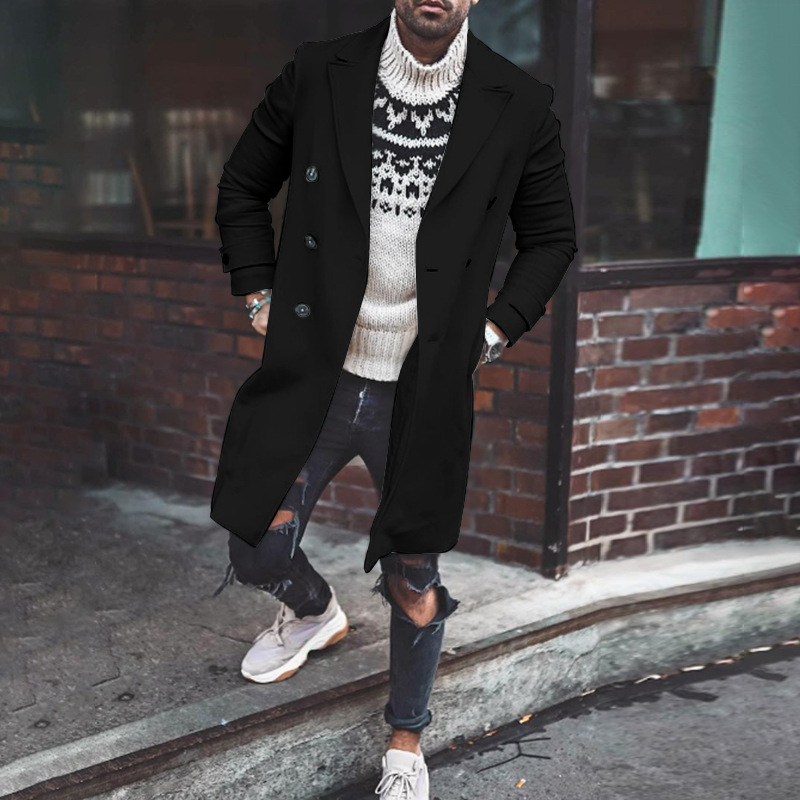 New Solid Color Casual Jacket Coat Men's