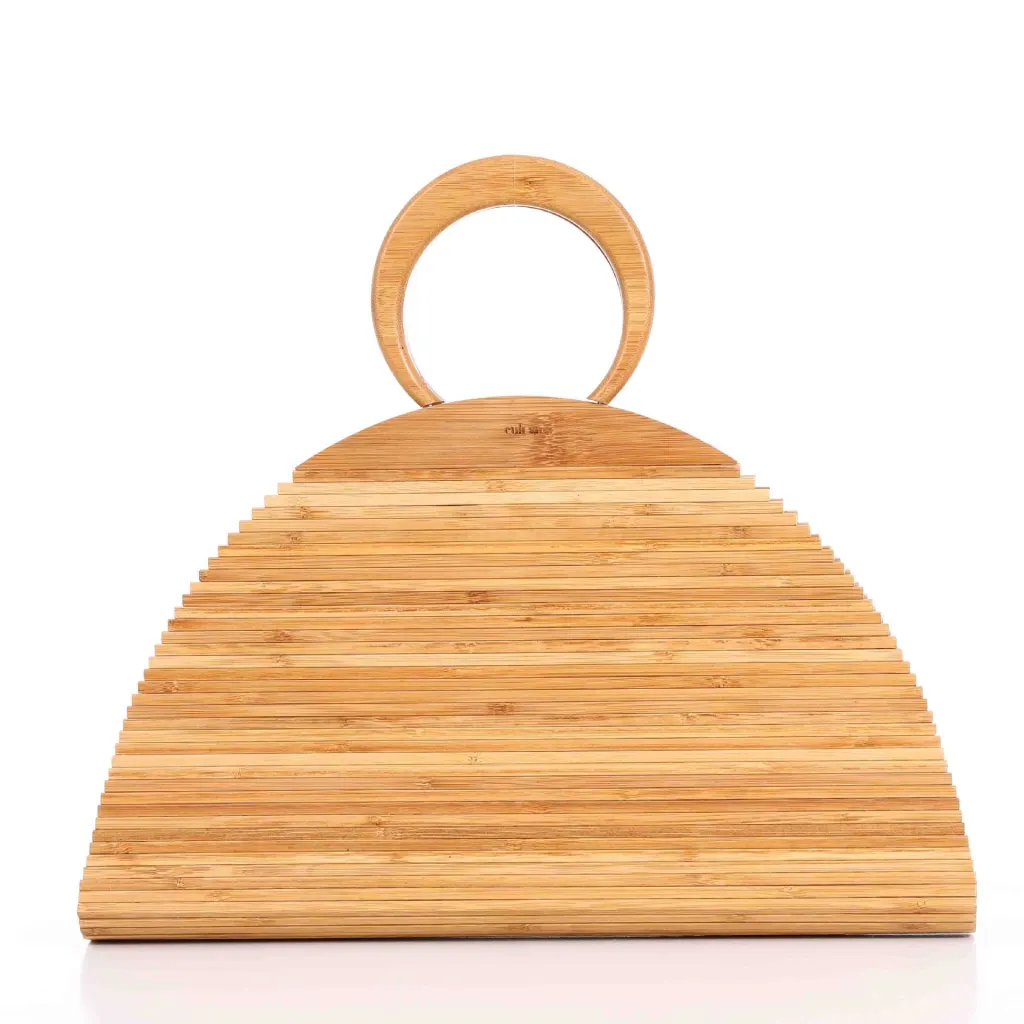 Bamboo Hand-woven Clutch Bag Natural Bamboo Bag Handbag - Bamboo