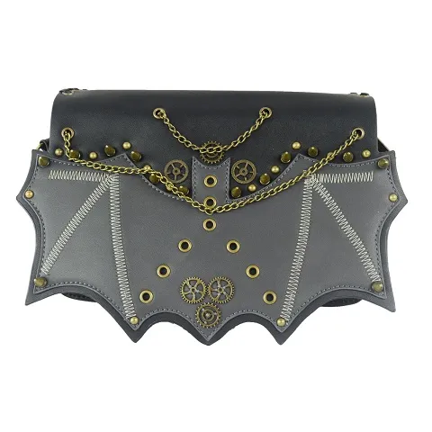Street Ladies One-Shoulder Diagonal Handbag - Black