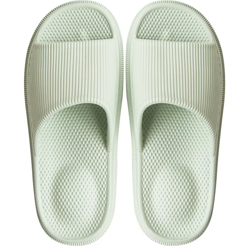 Home Men and Women Couple Massage Slippers - Green