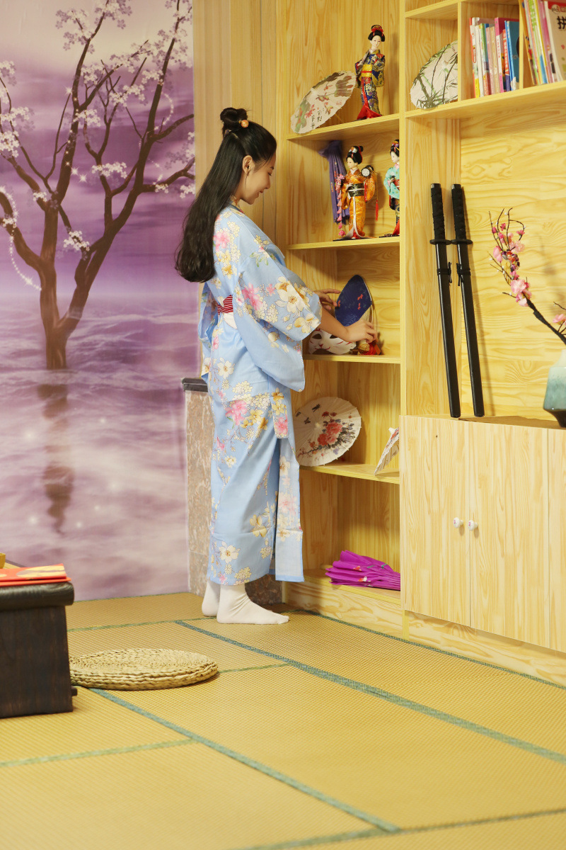 Japanese Kimono Bathrobe Women's Pure Cotton Hefeng Home