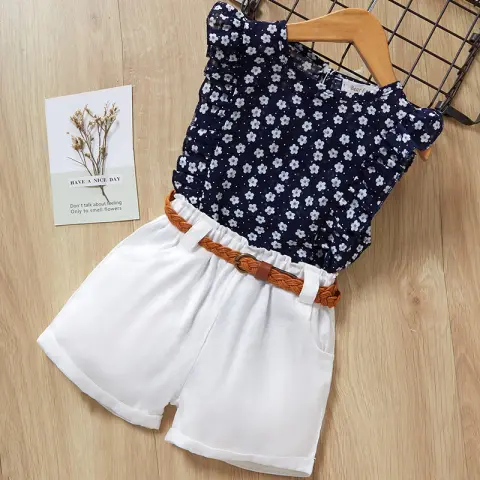 Kids Baby Girls Clothes New Short Sleeve T-Shirt Pants