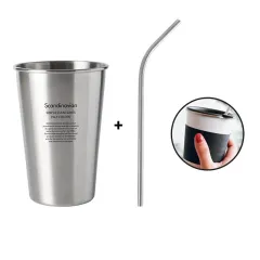 European and American Household Beer Mugs - Silver English 500Ml - View 1