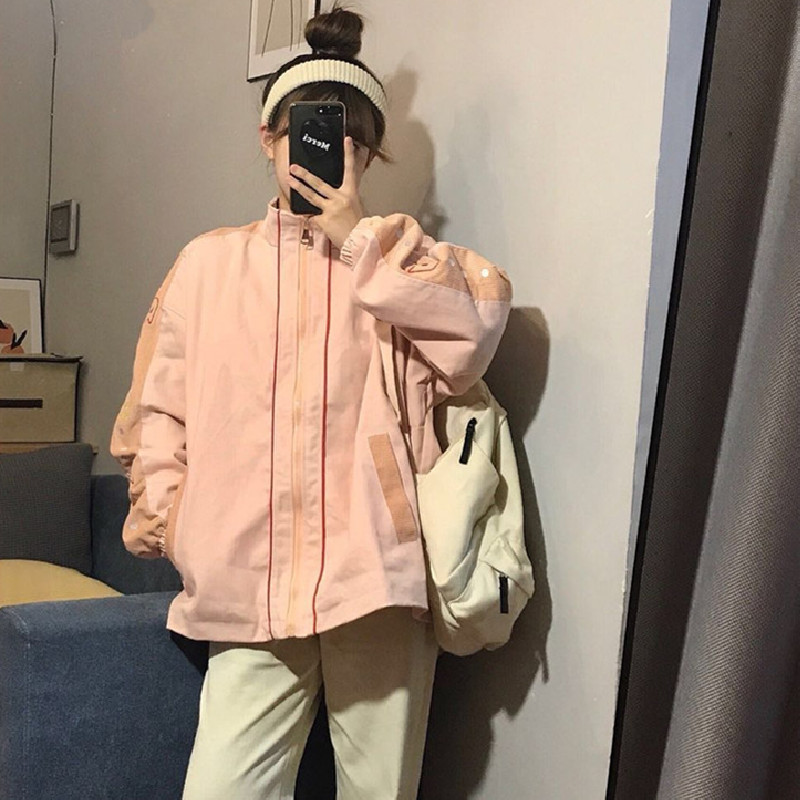 INS Vintage Loose Plush Student Corduroy Coat