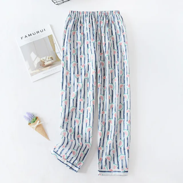 Thin Ladies Cotton Pajama Pants Woven Plus Size Home 12Style Xxl - Shop at LoveMi