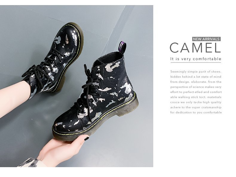 Spring And Autumn Single Boots Thick-Soled Ankle Boots