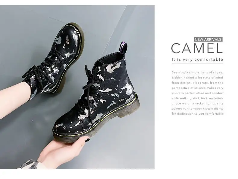 Spring And Autumn Single Boots Thick-Soled Ankle Boots