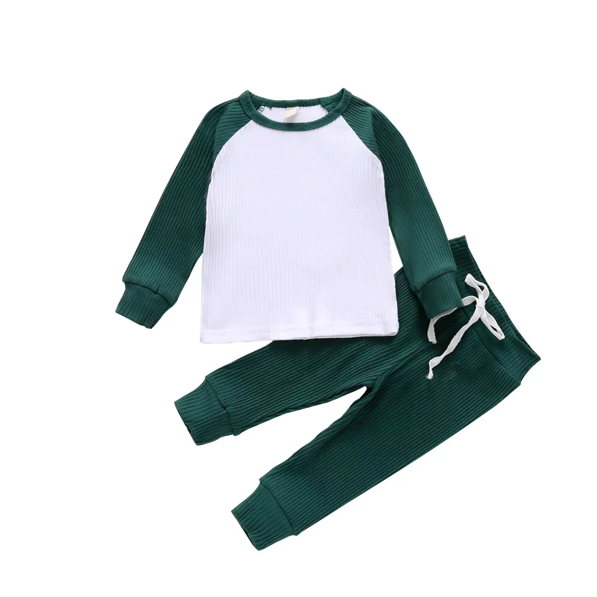 Baby Six-color Long-sleeved Top And Pants Suit