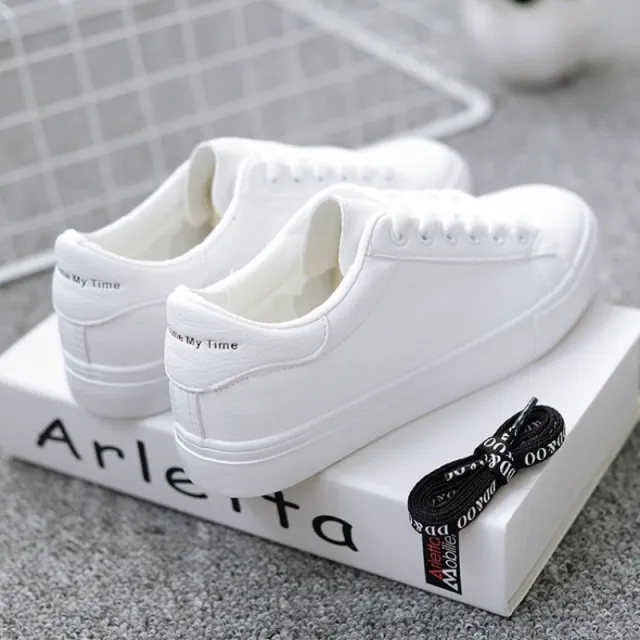 Spring New Casual Flat White Shoes Women White - Shop at LoveMi
