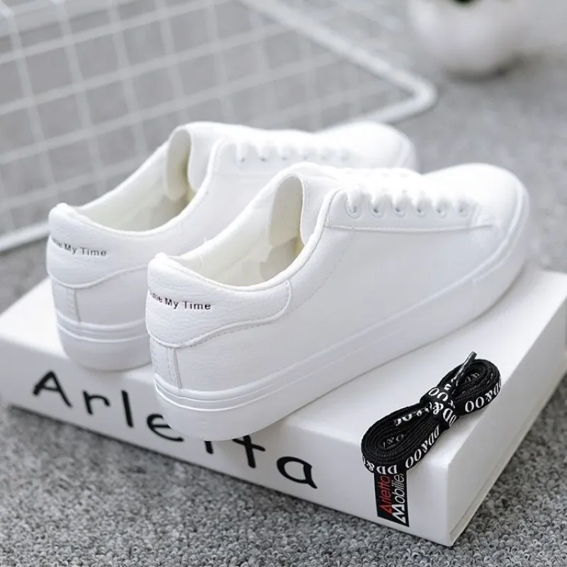 Spring New Casual Flat White Shoes Women - White