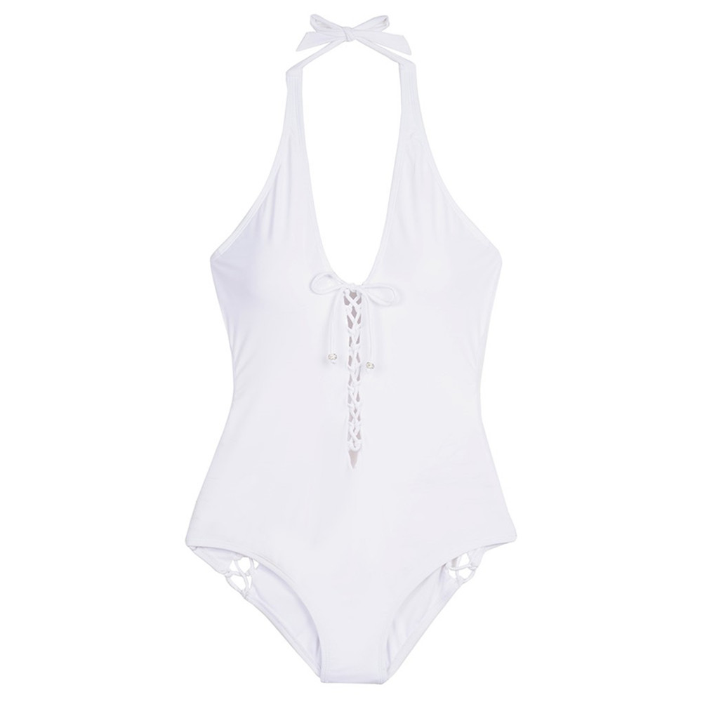 Large Size Cover Belly Beach Vacation Swimwear White - Shop at LoveMi