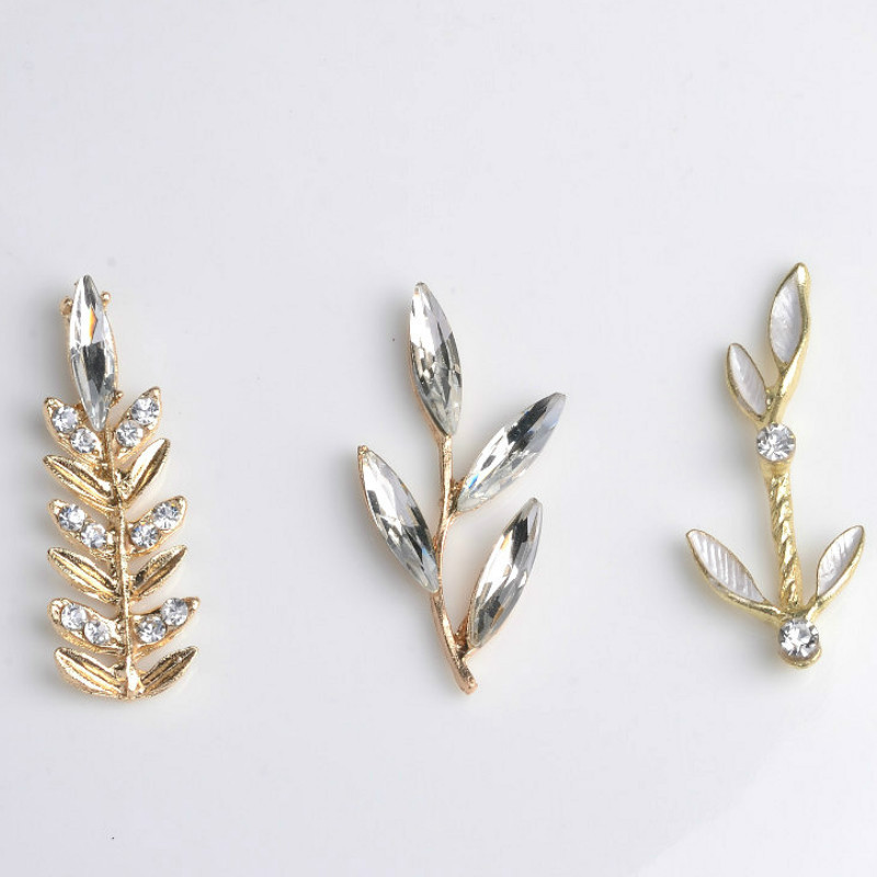 New Alloy Accessories With Drill Tree Branches And Leaves