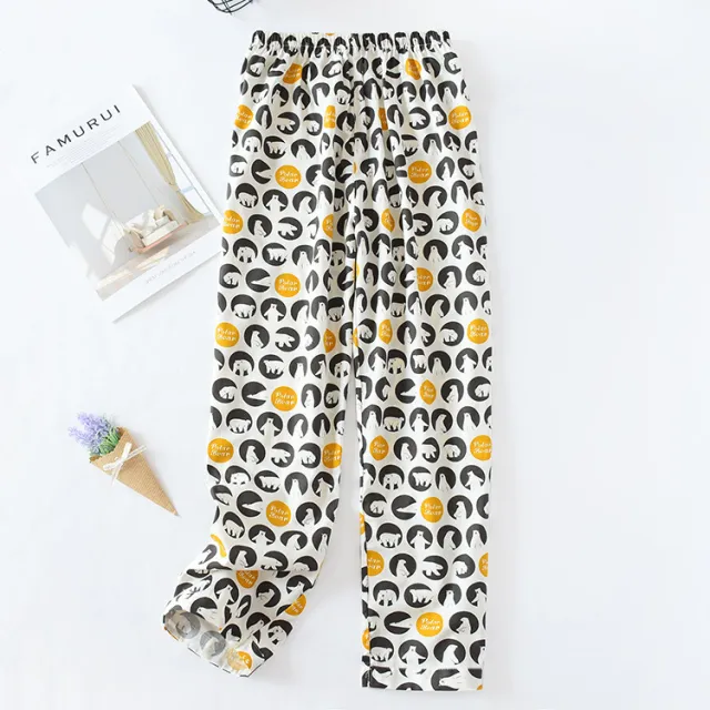 Thin Ladies Cotton Pajama Pants Woven Plus Size Home 14Style Xl - Shop at LoveMi