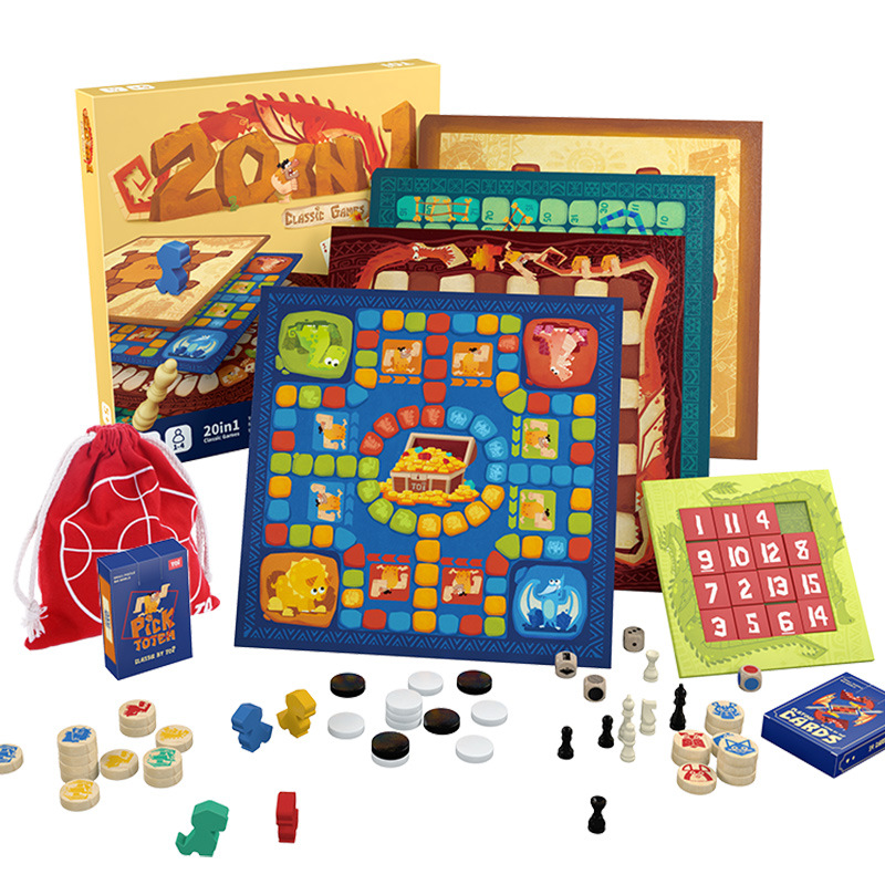 20 in 1 Classic Game Chess Party Toy Desktop Game Puzzle Parent-Child