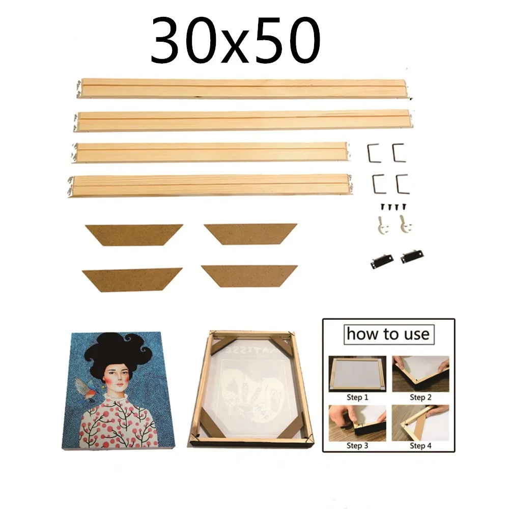 Piant Wooden Frame - 30X50