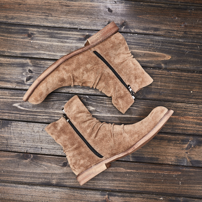 Side Zipper Solid Color Casual all-Match Men's Boots