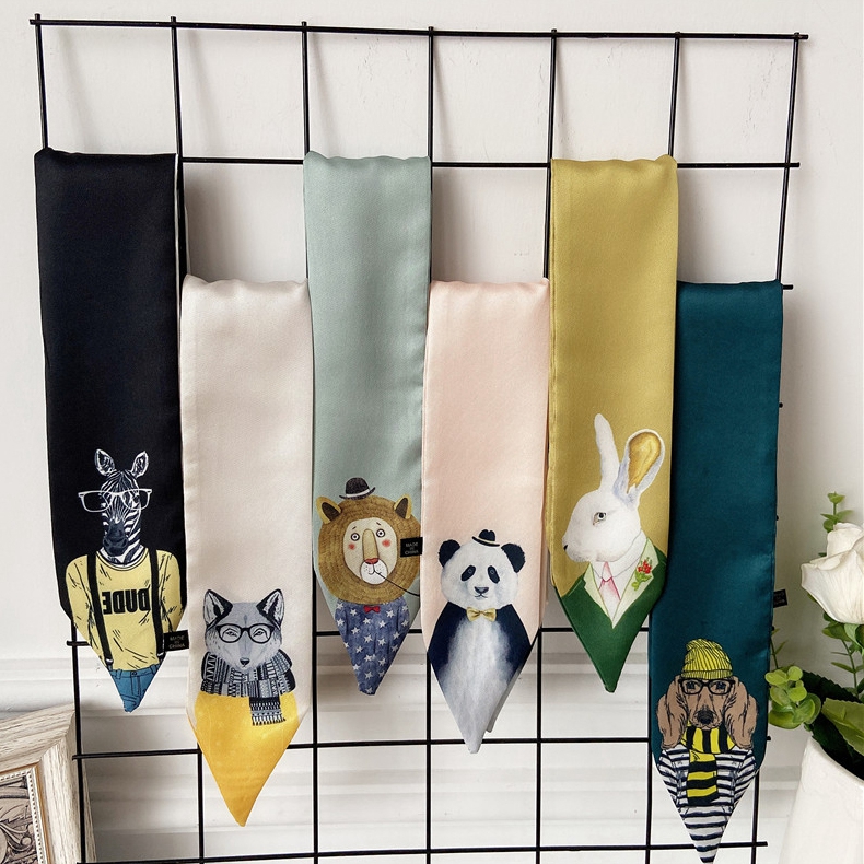 New Style Decoration Mr. Animal Small Skinny Scarf Neck Tie