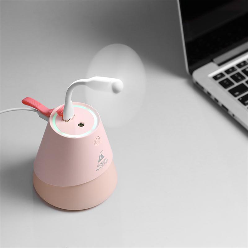 Car USB Portable Travel Desktop Iceberg Humidifier