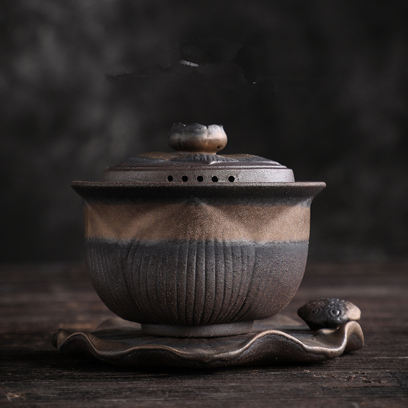 Jingdezhen Wood-fired Kungfu Iron-glazed Tea Bowl