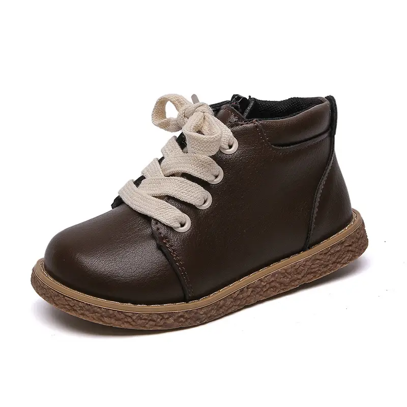 Plush Warm Children's Shoes Soft Soles High Top Fashion Baby Boots