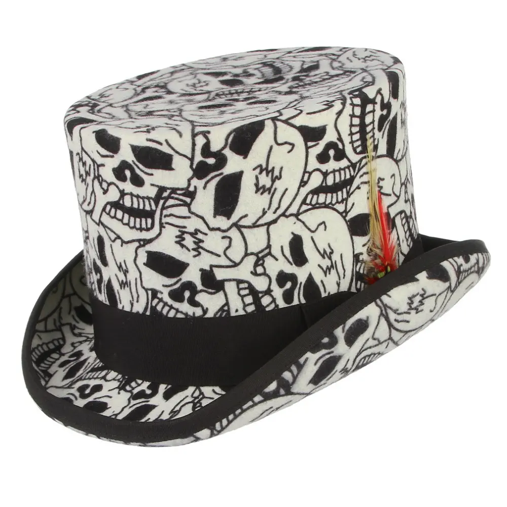 High Tube Flat Top Presidential Hat Gentleman Hat Magic