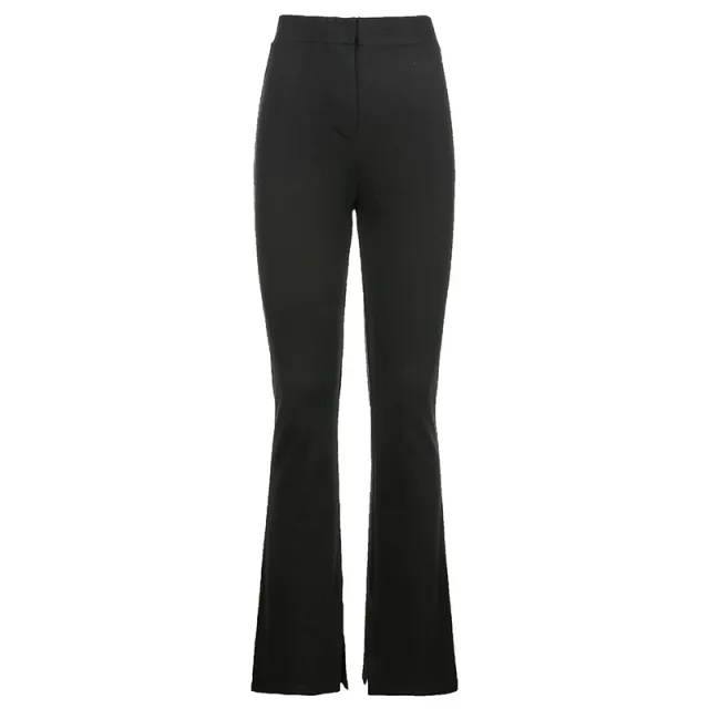 Women's All Match High Waist Casual Sweater Pants Black - Shop at LoveMi