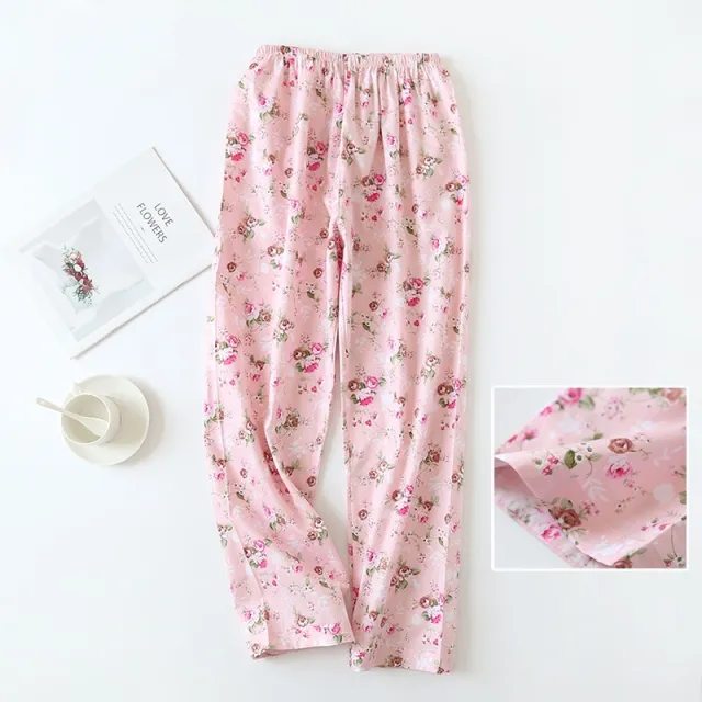 Thin Ladies Cotton Pajama Pants Woven Plus Size Home 3Style Xl - Shop at LoveMi