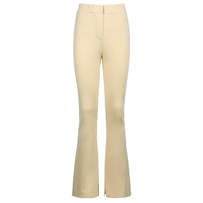 Women's All-Match High-Waist Casual Sweater Pants - Color-L