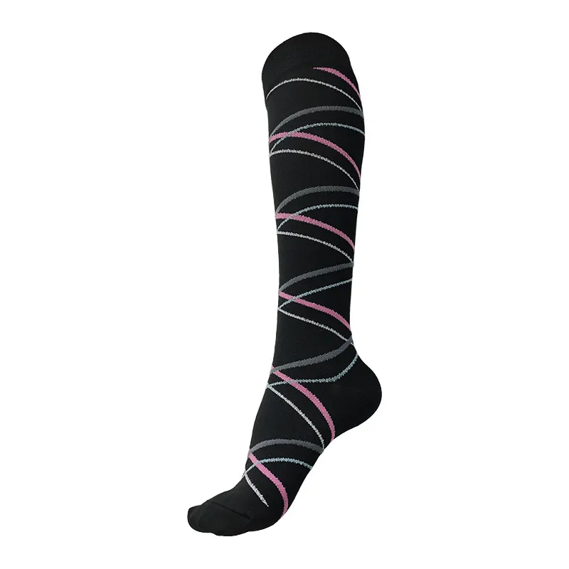 Outdoor Sports Long Tube Elastic Compression Socks - Rays-One Size