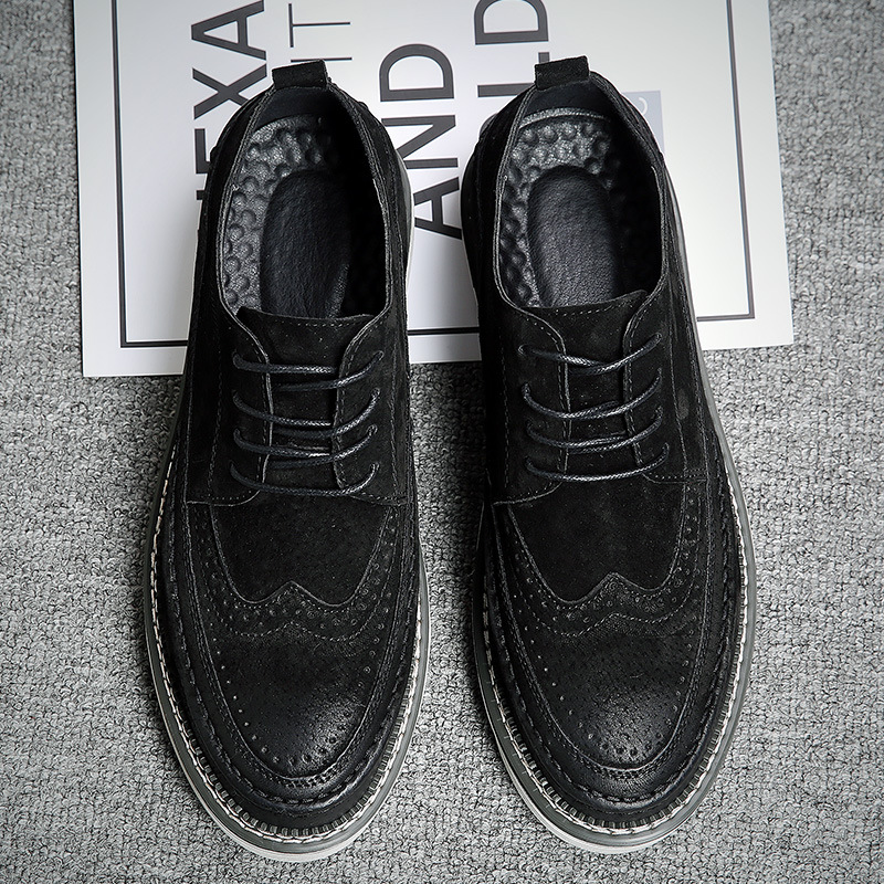 Thick-soled Casual Shoes All-match Male Retro