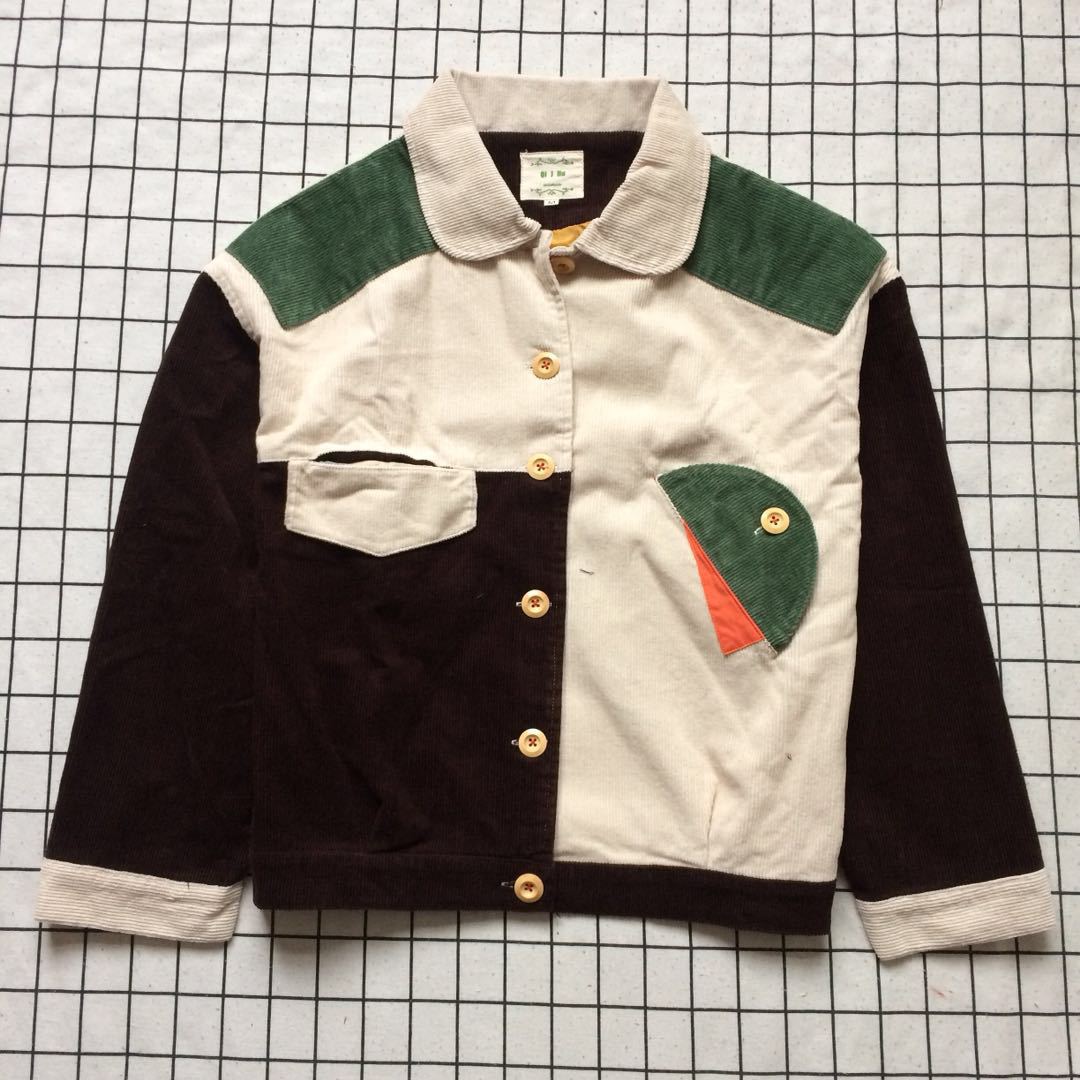 Autumn and Winter Japanese College Corduroy Cardigan Coat