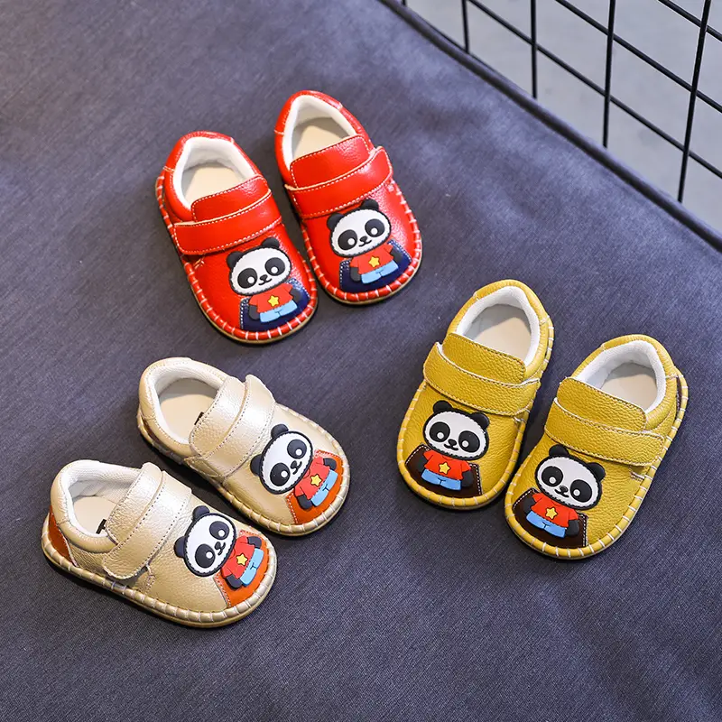 Leather Baby Toddler Shoes With Soft Sole