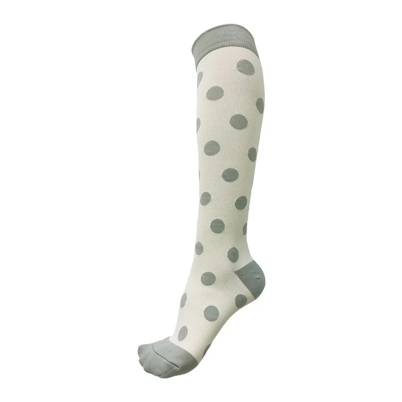 Outdoor Sports Long Tube Elastic Compression Socks - Beige