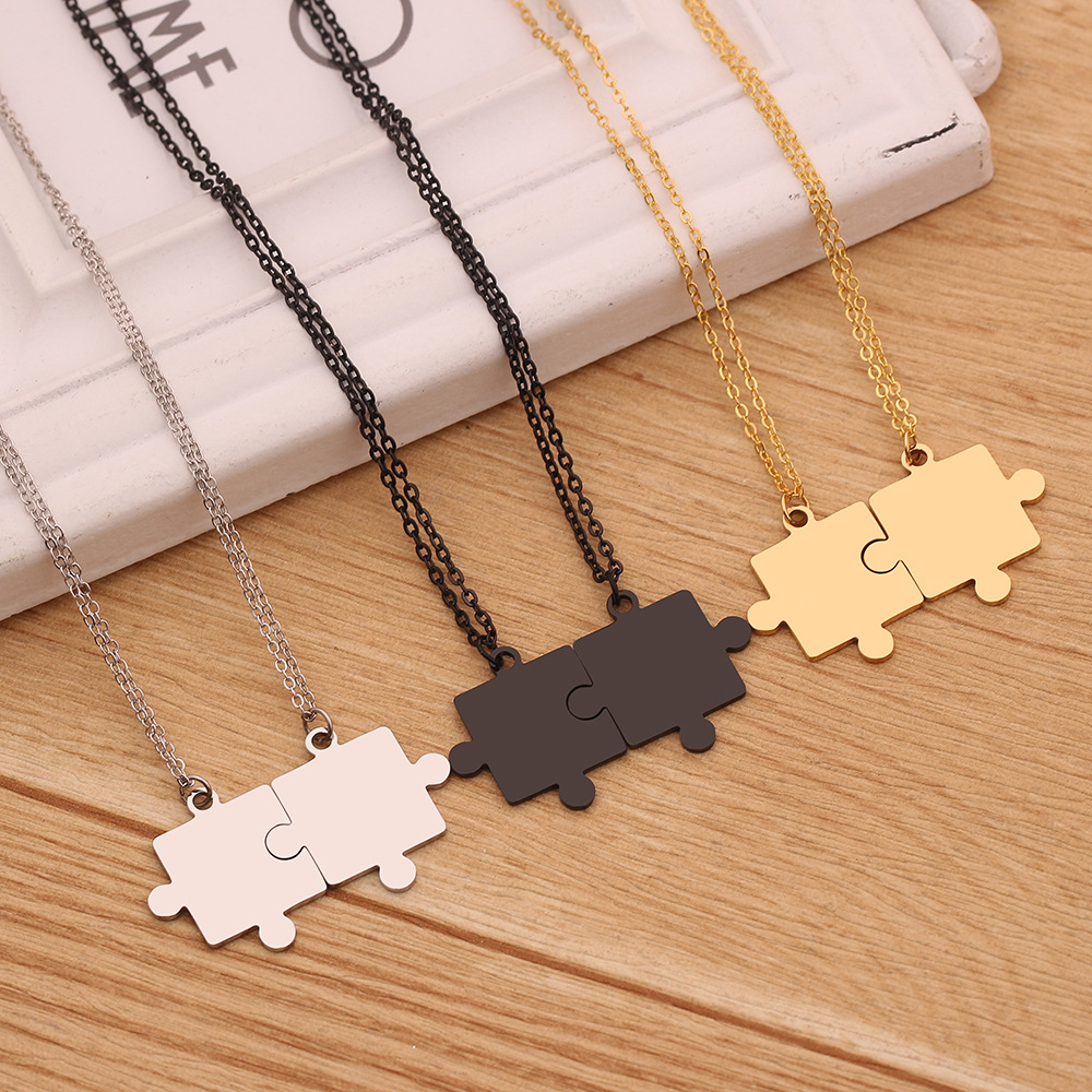 New Hot Sale Geometric Puzzle Necklace Gold