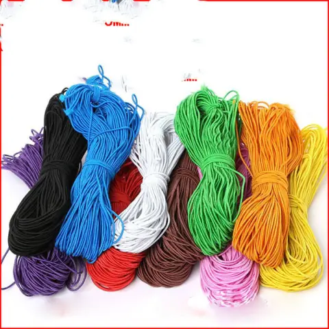 The Beads Are Threaded with String and Cored Thread